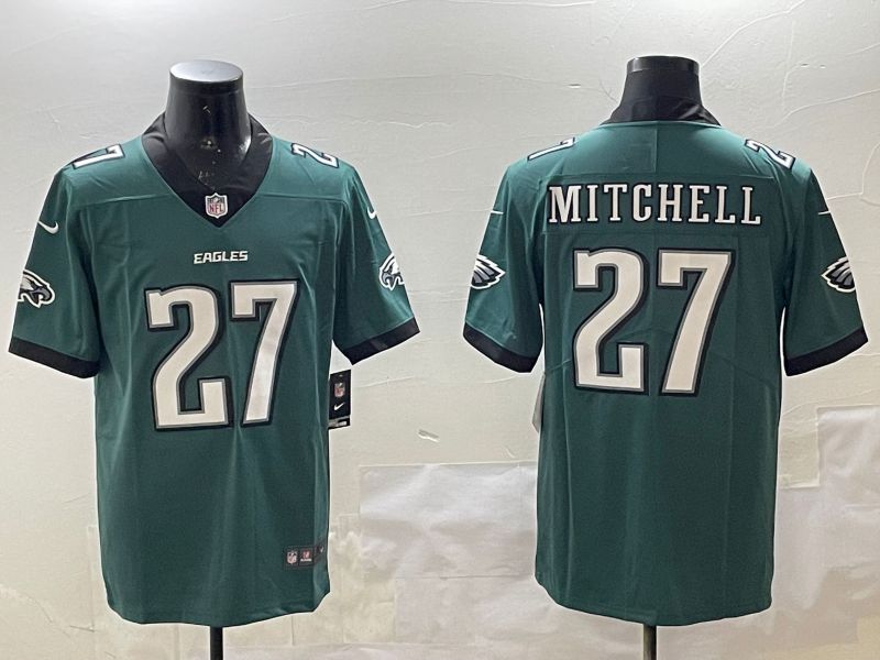 Men Philadelphia Eagles #27 Mitchell Green Second generations 2025 Nike Vapor Limited NFL Jersey style 2094->philadelphia eagles->NFL Jersey